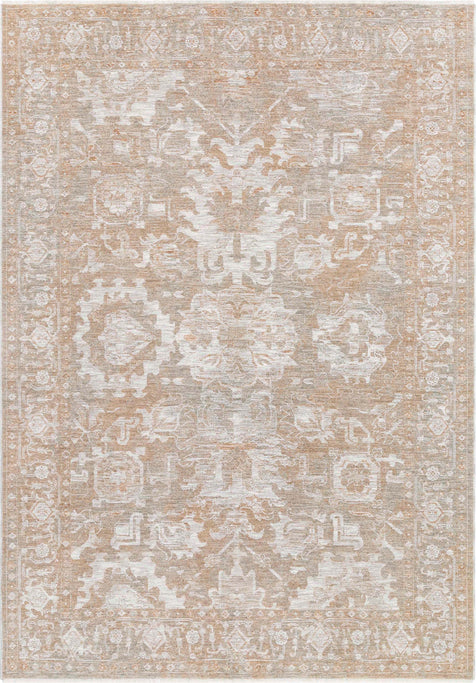 Ethos Serenity Beige Warm Earth Tone - Easy to Clean - Globally Inspired Patterns