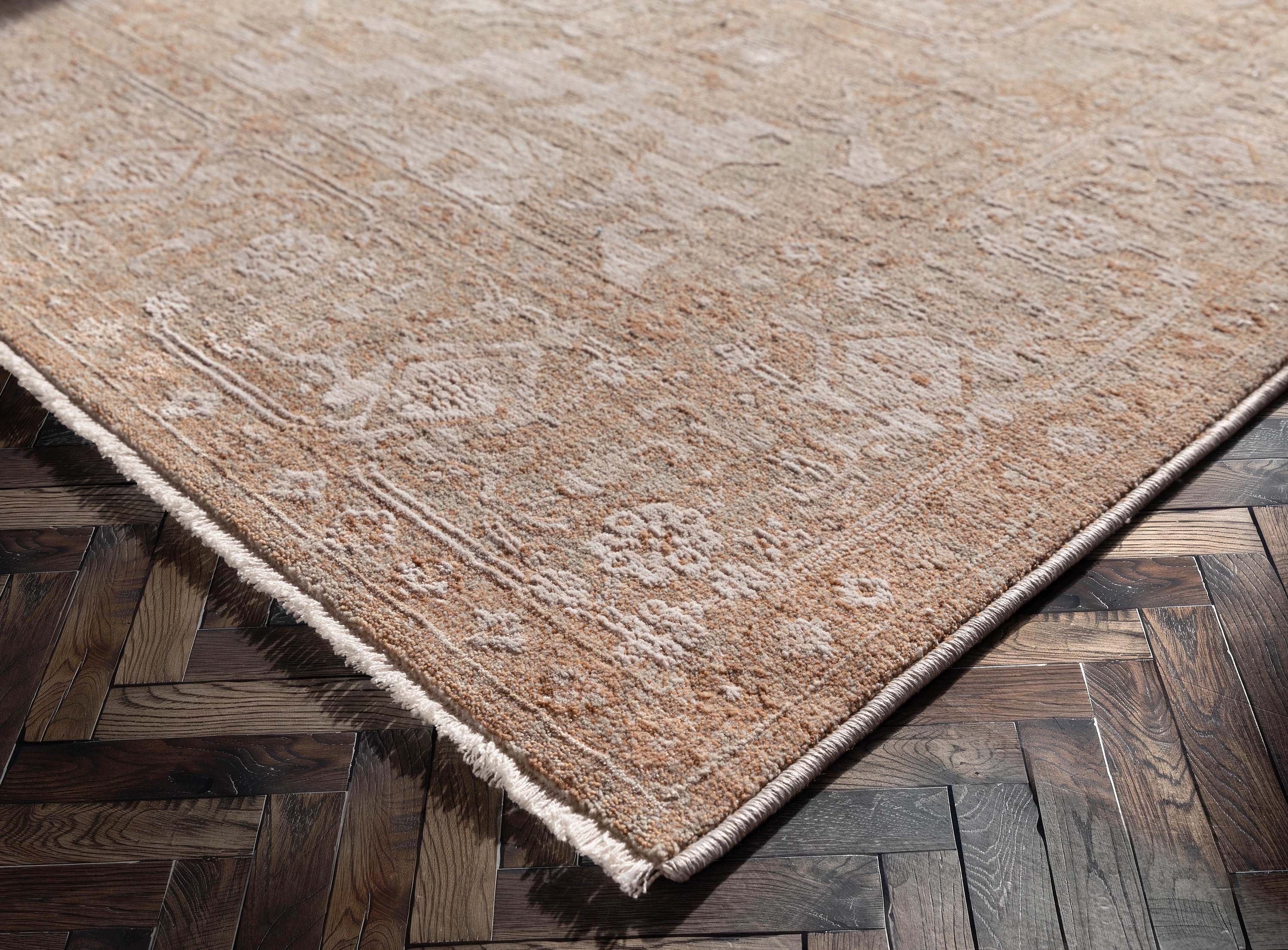 Ethos Serenity Beige Warm Earth Tone - Easy to Clean - Globally Inspired Patterns