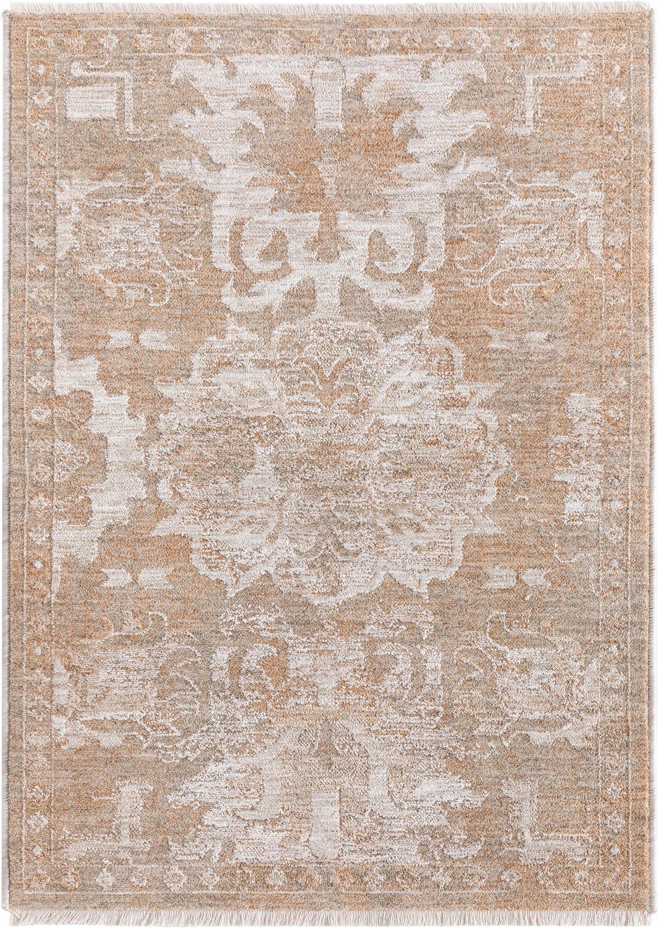 Ethos Serenity Beige Warm Earth Tone - Easy to Clean - Globally Inspired Patterns