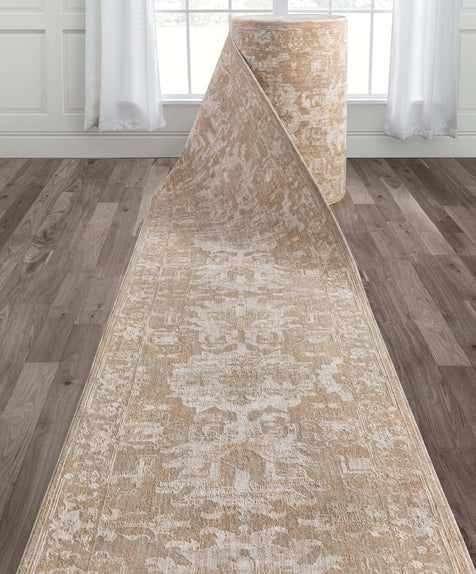 Custom Size Hallway & Stair Runner - Serenity Beige Choose Your Width x Choose Your Runner Length- Made to Order Runner - Dense & Textural - Neutral Tones