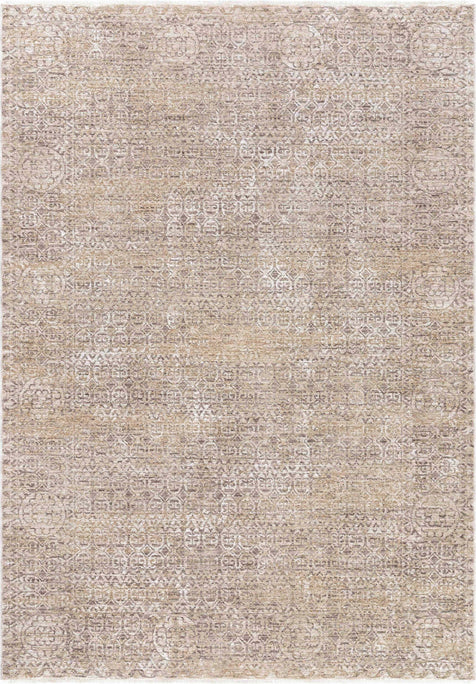 Ethos Echo Beige Floral Warm Earth Tone - Easy to Clean - Globally Inspired Patterns