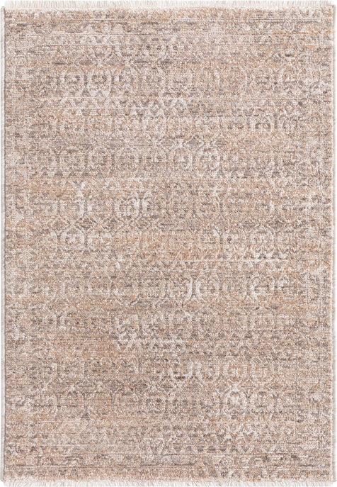 Ethos Echo Beige Floral Warm Earth Tone - Easy to Clean - Globally Inspired Patterns