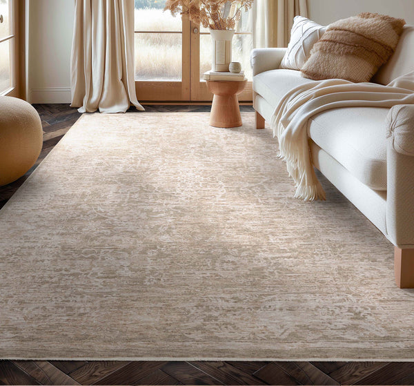 Ethos Harmony Beige Neutral Earth Tone - Easy to Clean - Globally Inspired Patterns