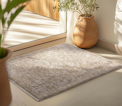 Ethos Harmony Beige Neutral Earth Tone - Easy to Clean - Globally Inspired Patterns