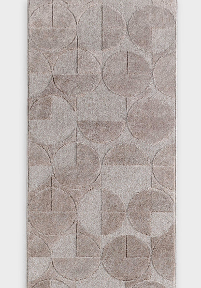 Custom Size Runner Harmony Modern Beige Choose Your Width x Choose Your Length Hallway & Stair Runner Rug