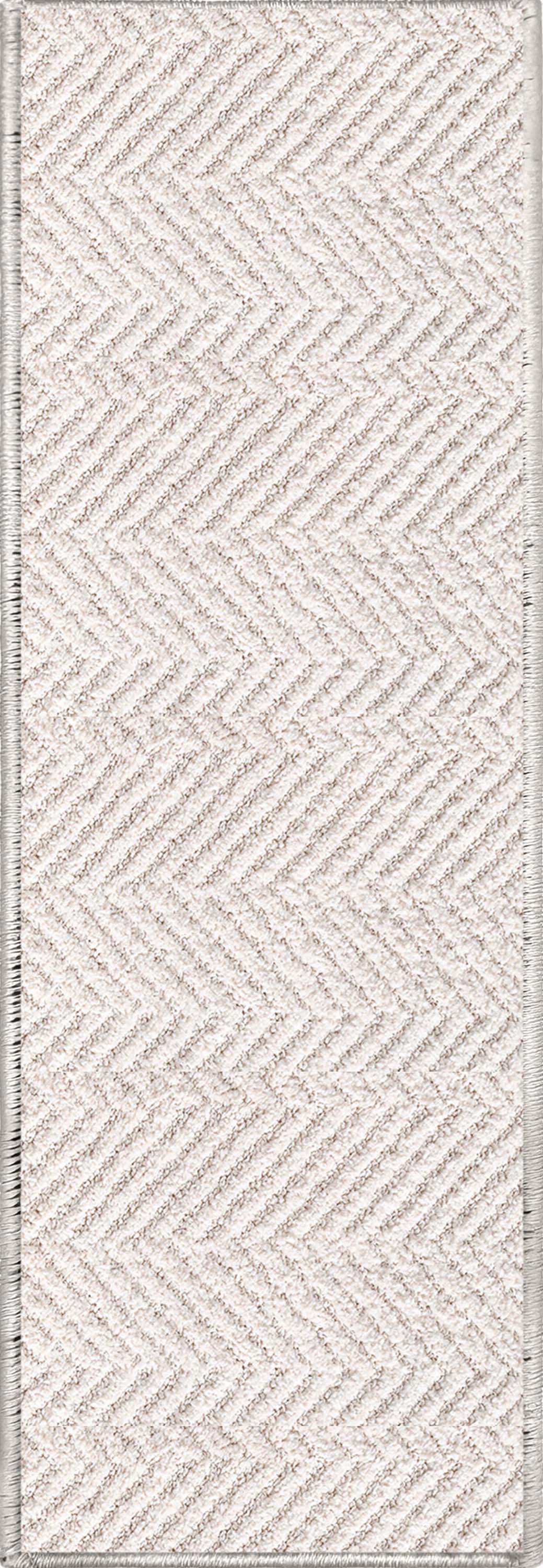 Pompeii Ivory Stair Tread Rugs - Well Woven