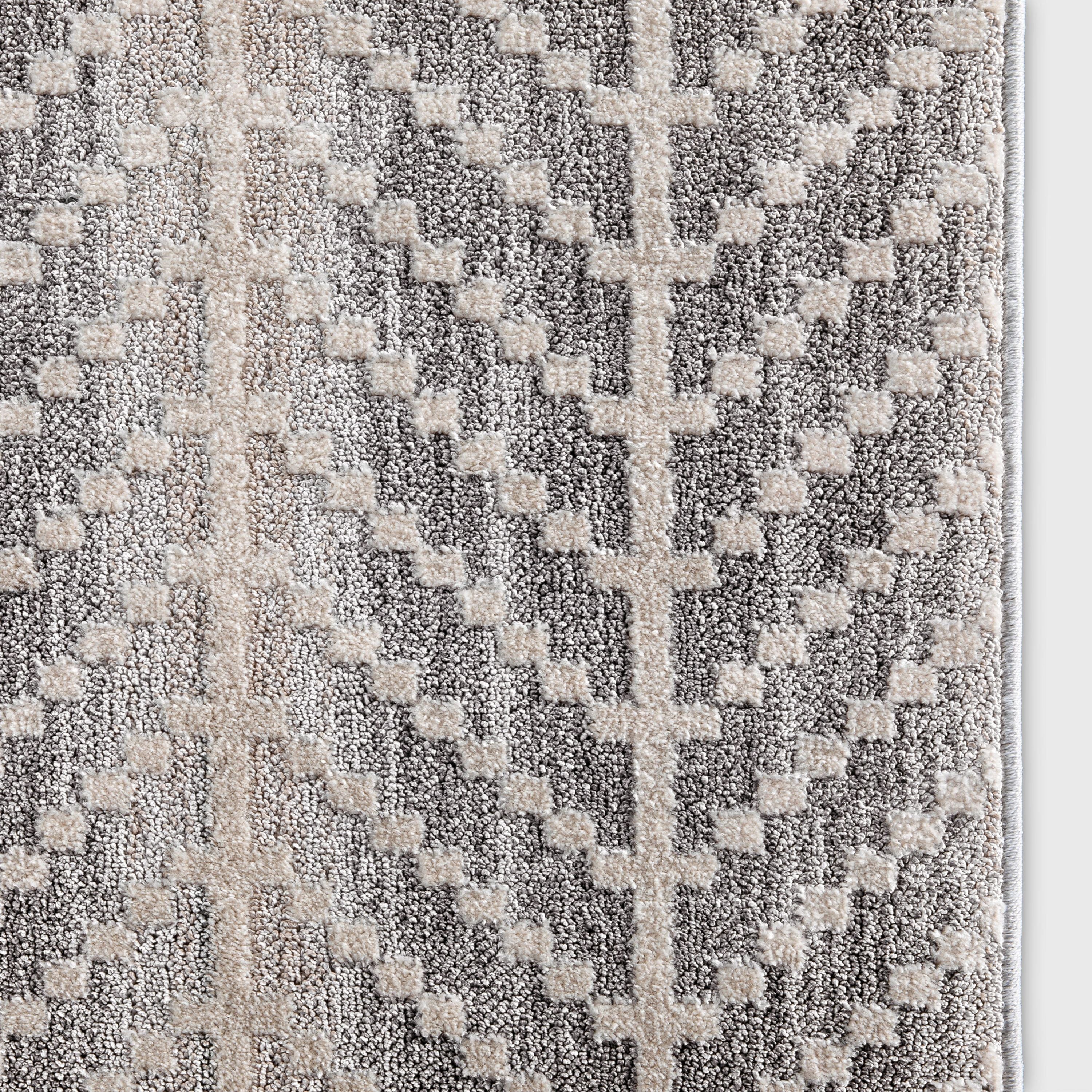 Custom Size Runner Rhodes Modern Taupe Choose Your Width x Choose Your Length Hallway & Stair Runner Rug