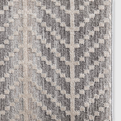 Custom Size Runner Rhodes Modern Taupe Choose Your Width x Choose Your Length Hallway & Stair Runner Rug