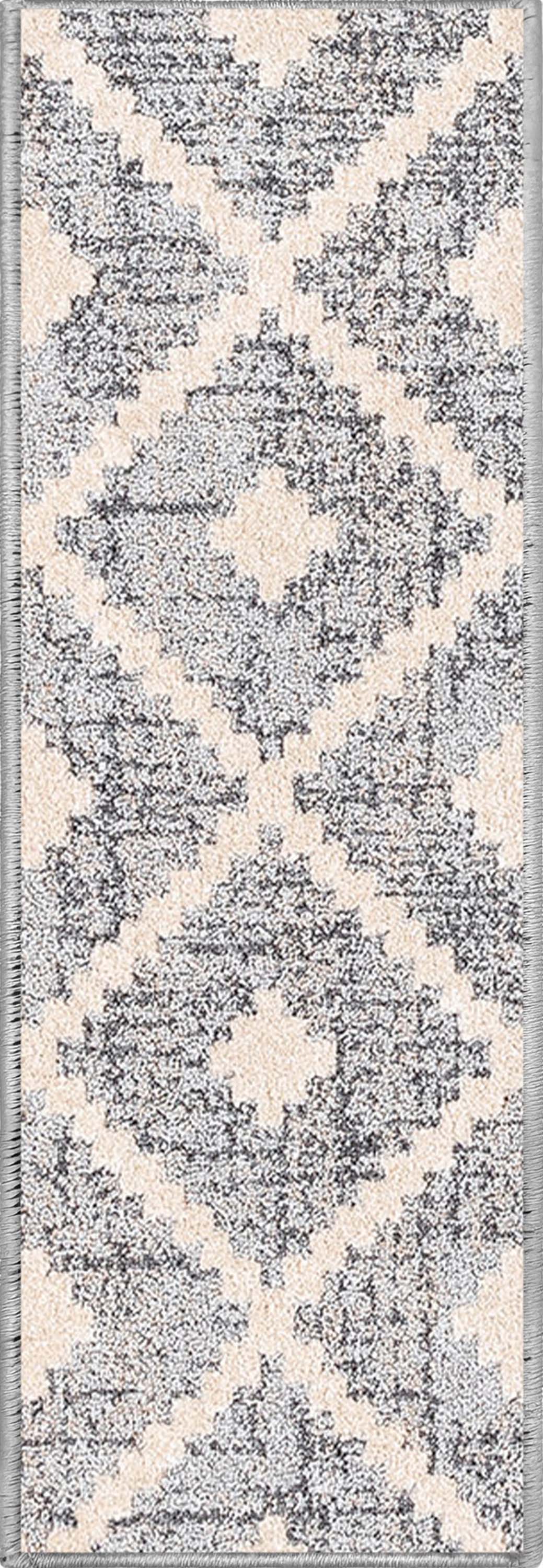 Ailey Grey Stair Tread Rugs - Well Woven