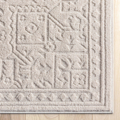 Cloud Medallion Heriz Soft Ivory Rug