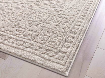 Cloud Medallion Heriz Soft Ivory Rug