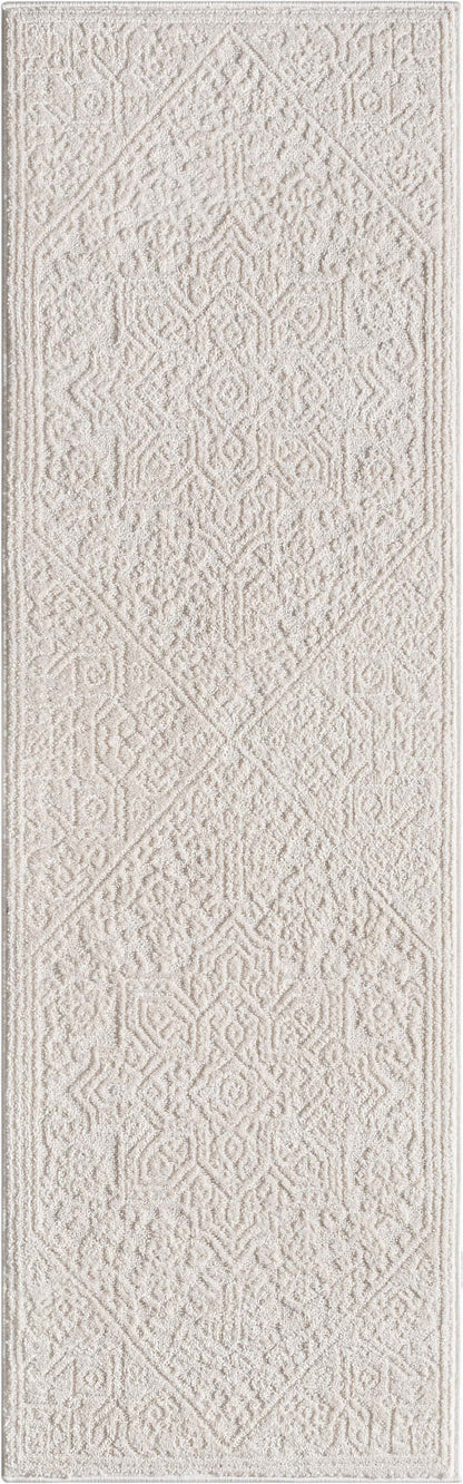 Cloud Medallion Heriz Soft Ivory Rug