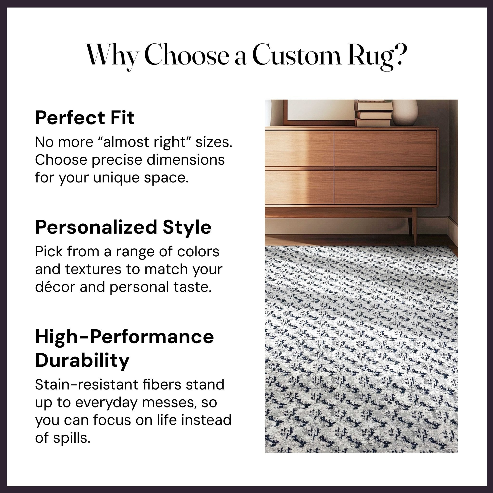 Abstract Soft Textured Design Golden Aegean Made-to-Measure Custom Rug - Well Woven - In an Entryway