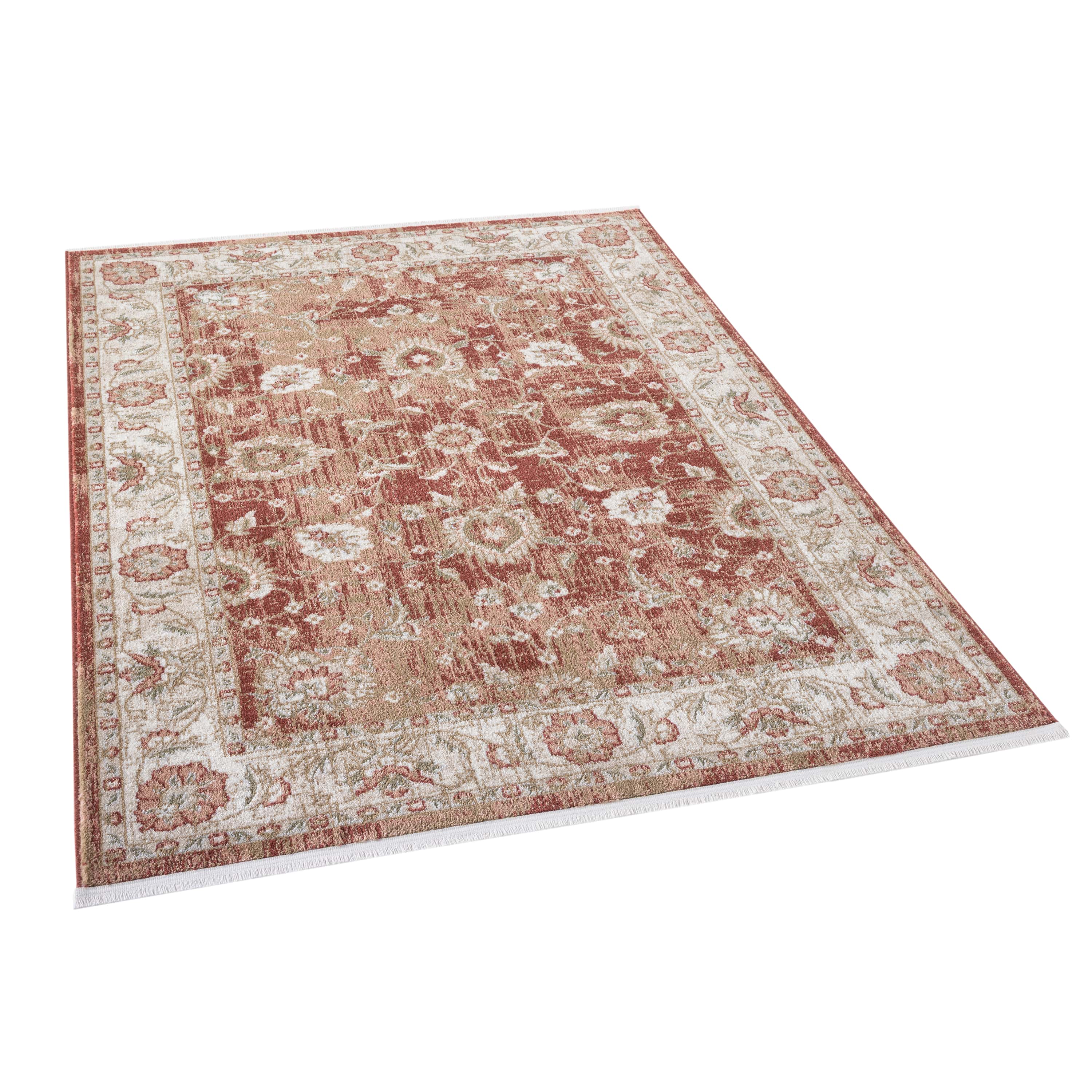 Elysium Vintage Panel Rug with Fringe