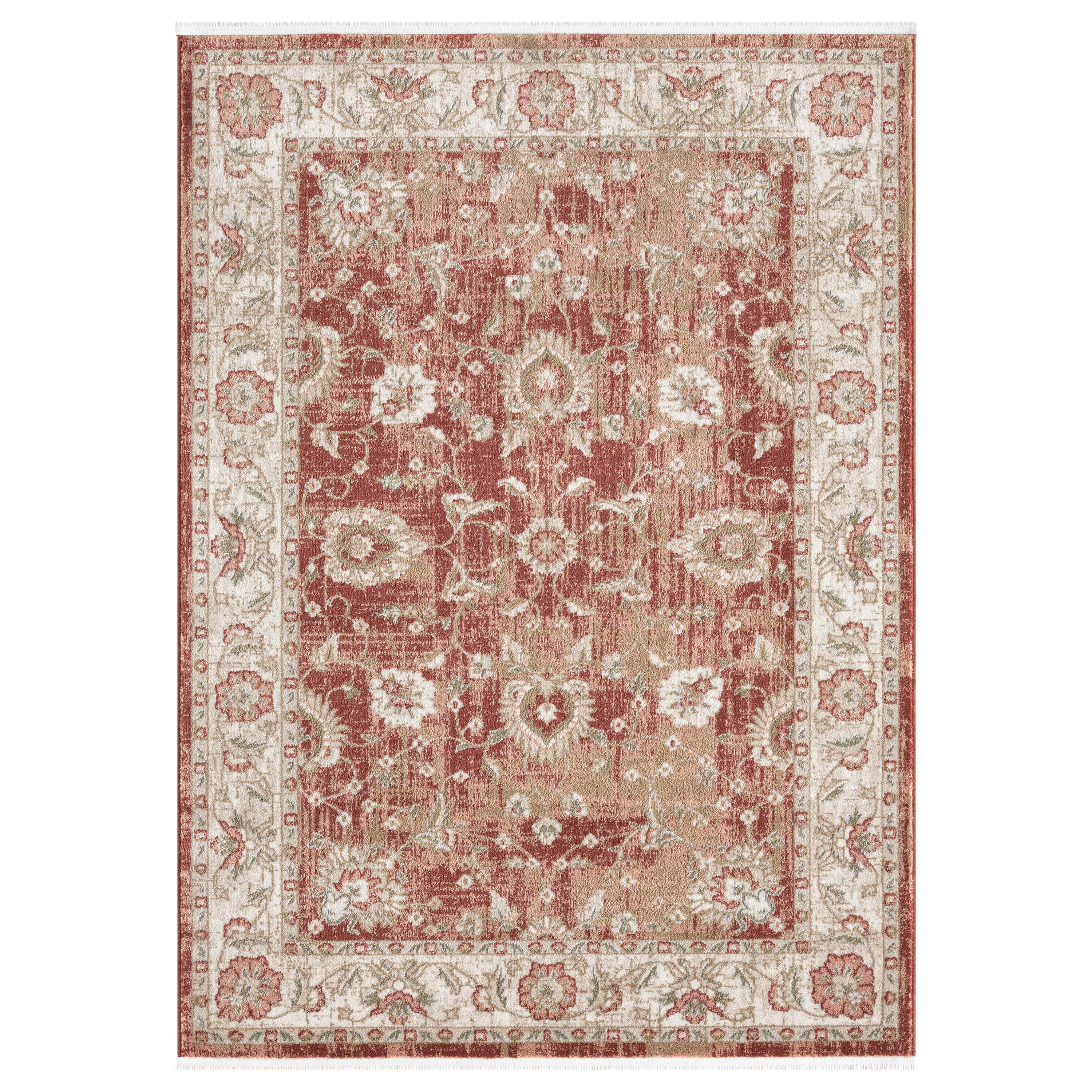 Elysium Vintage Panel Rug with Fringe