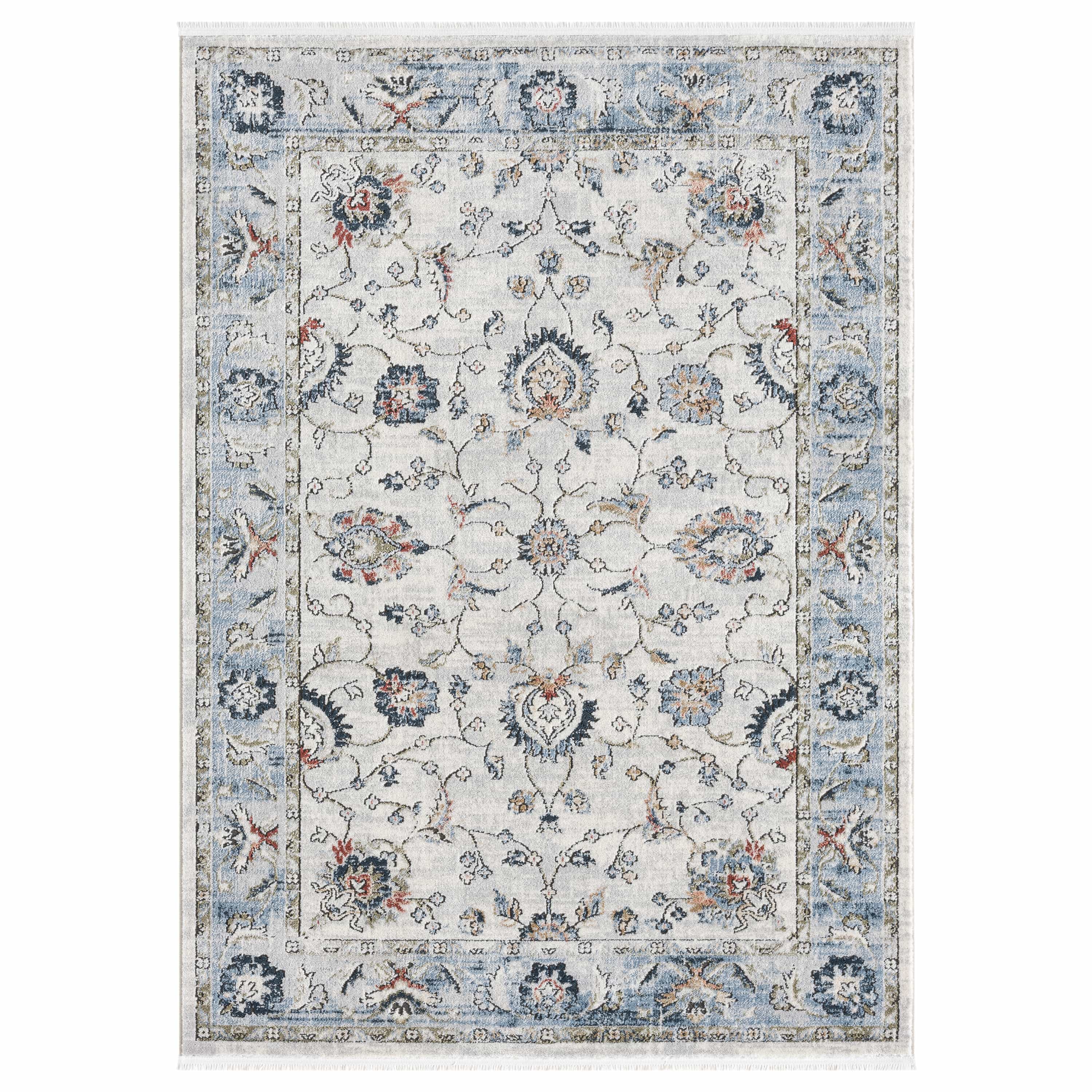 Elysium Vintage Panel Rug with Fringe
