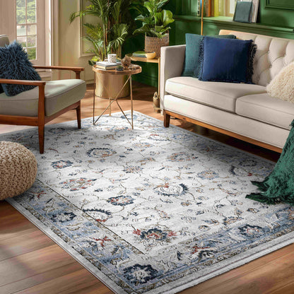 Elysium Vintage Panel Rug with Fringe