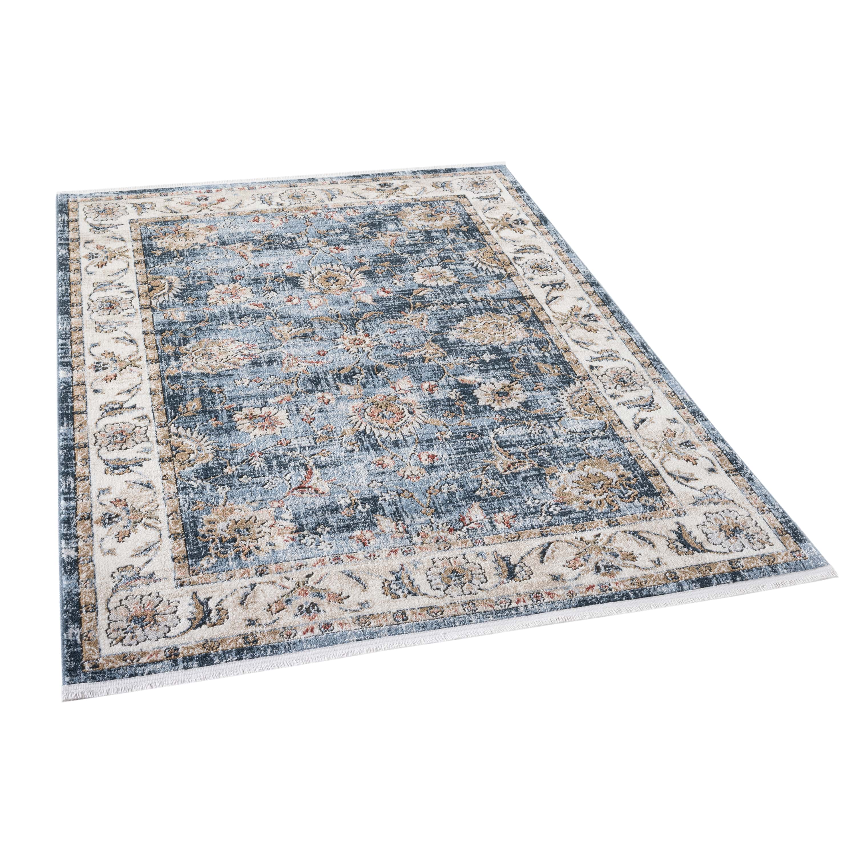 Elysium Vintage Panel Rug with Fringe