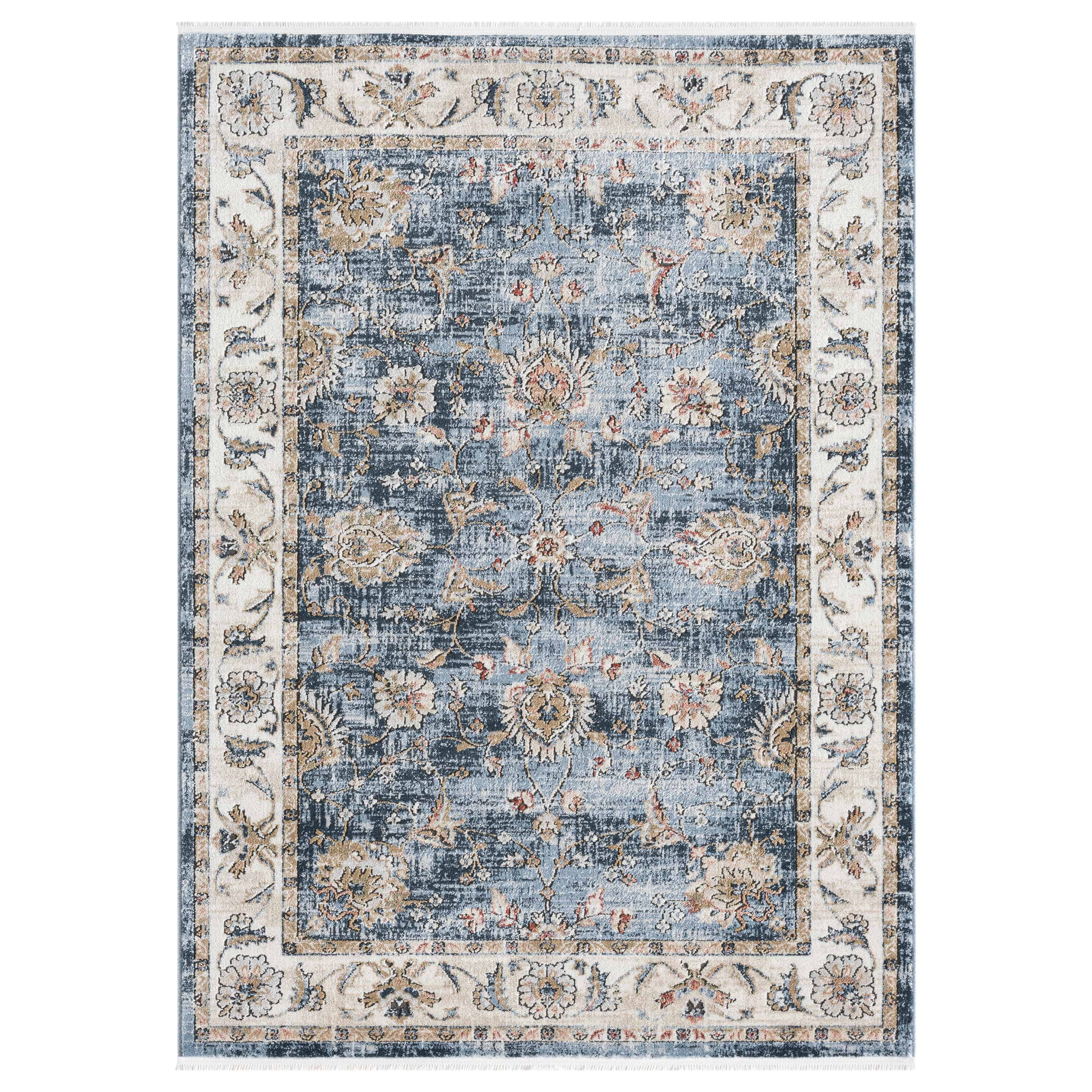 Elysium Vintage Panel Rug with Fringe