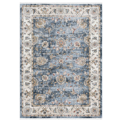 Elysium Vintage Panel Rug with Fringe
