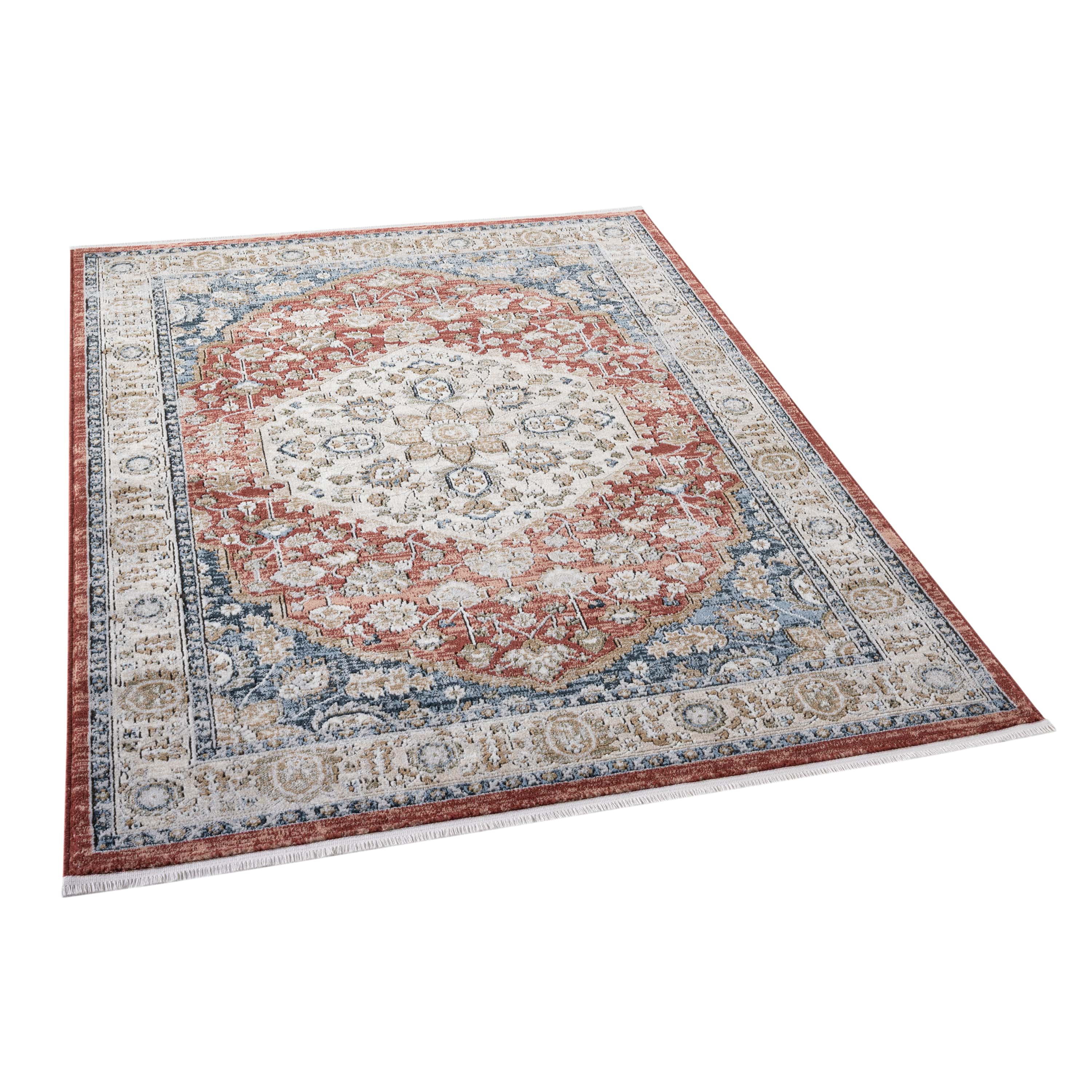 Mythos Vintage Medallion Rug with Fringe