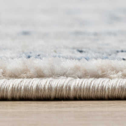 Eclipse Vintage Medallion Ivory Rug with Fringe