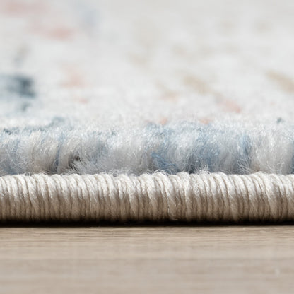 Mirage Abstract Vintage Multi-Color Rug with Fringe