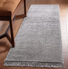 Carlow Solid & Striped Textured Taupe Ivory Ultra Soft High-Low Shag Rug