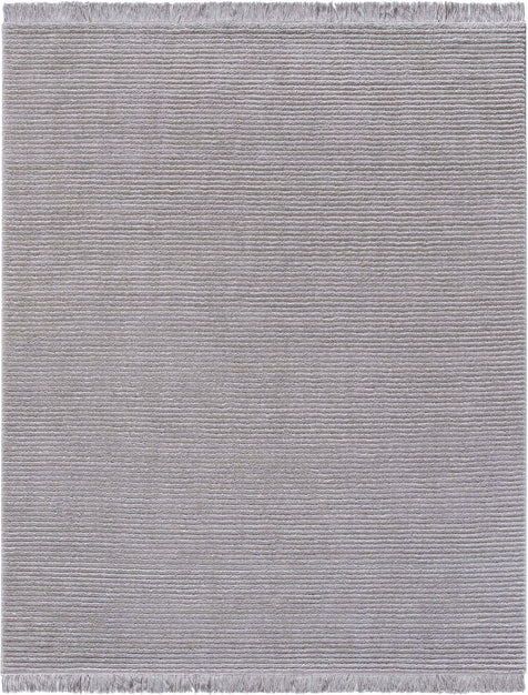 Carlow Solid & Striped Textured Taupe Ivory Ultra Soft High-Low Shag Rug