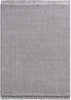 Carlow Solid & Striped Textured Taupe Ivory Ultra Soft High-Low Shag Rug