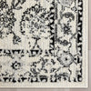 Palace Persian Oriental Botanical Ivory Grey High-Low Rug
