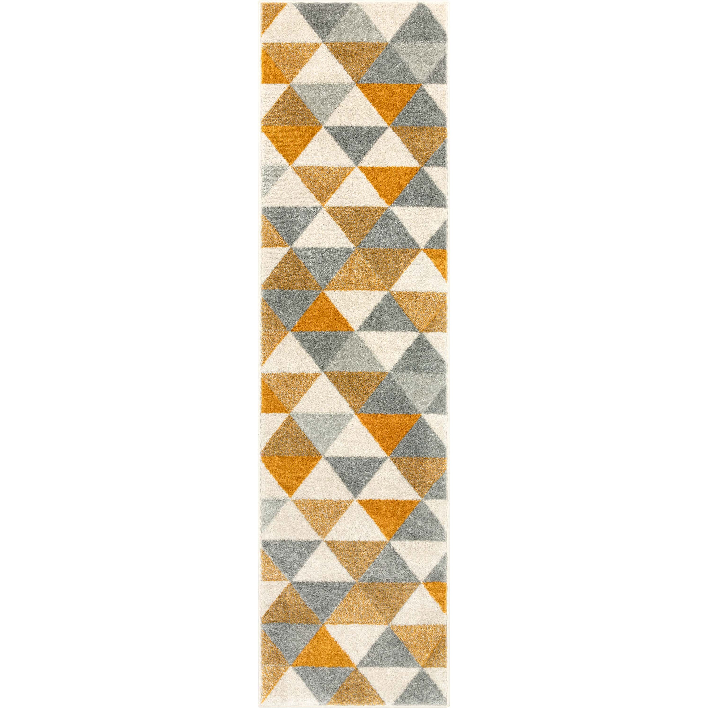 Alvin Gold Modern Geometric Rug