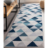 Alvin Blue Modern Geometric Rug