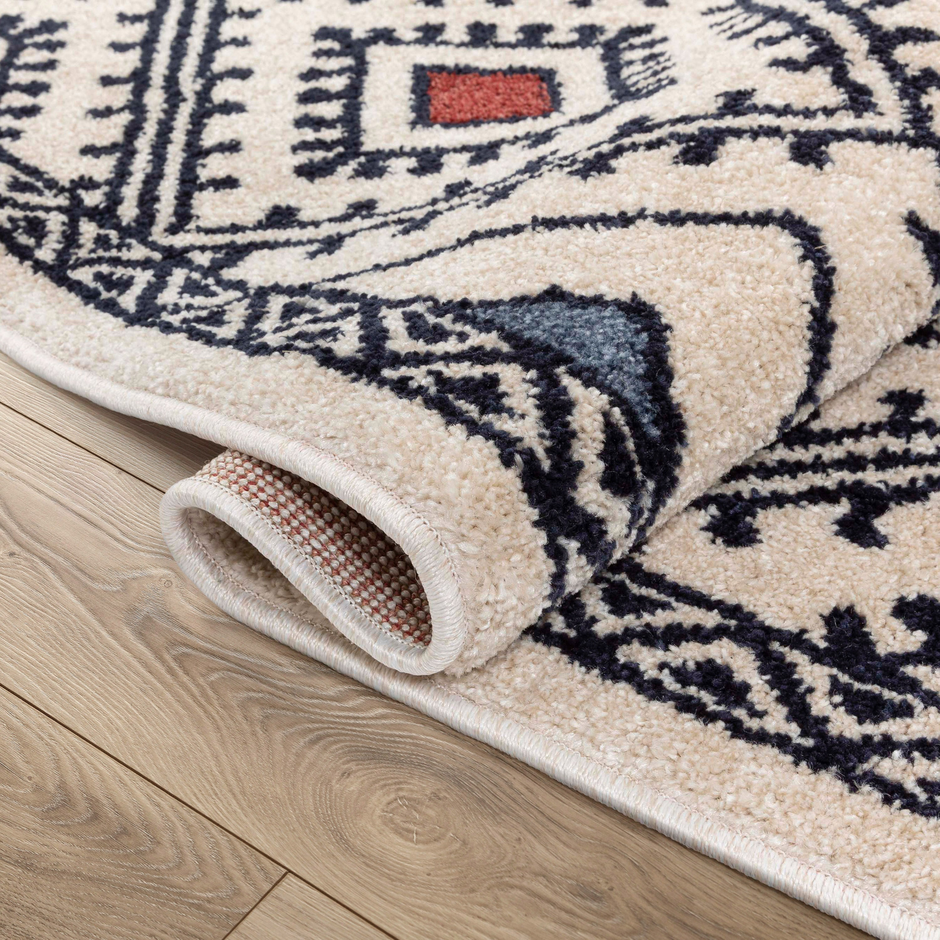 Moderne Bohemian Chic Tribal Moroccan Beige Rug