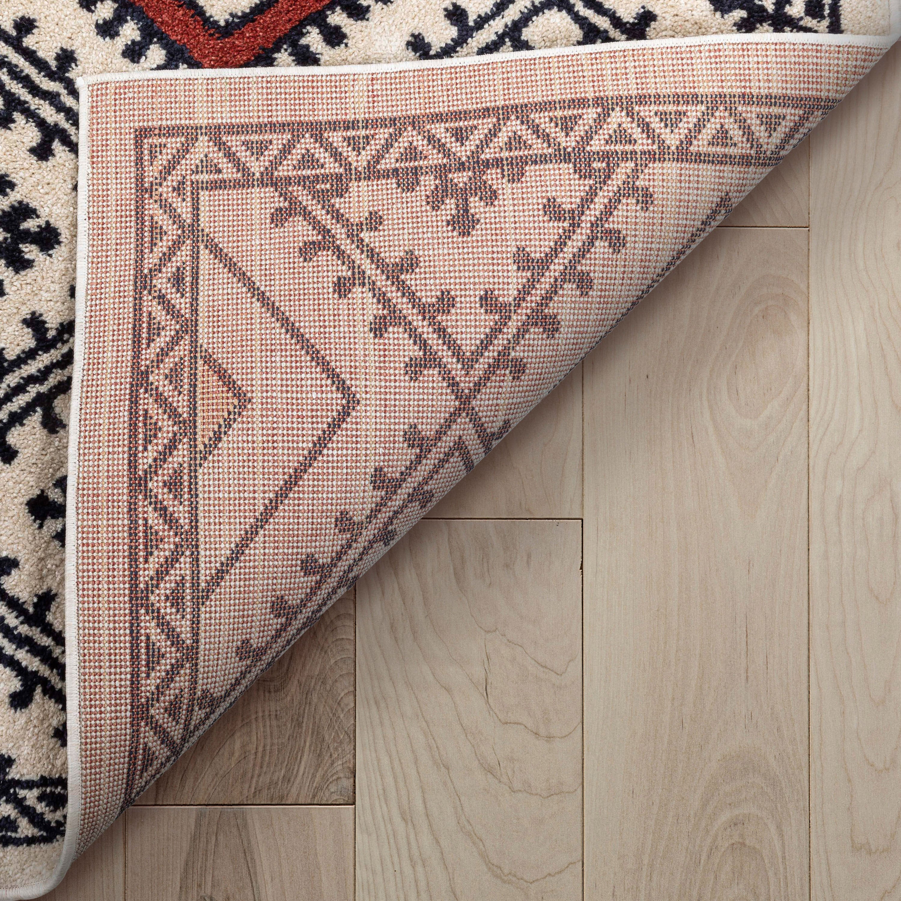 Moderne Bohemian Chic Tribal Moroccan Beige Rug