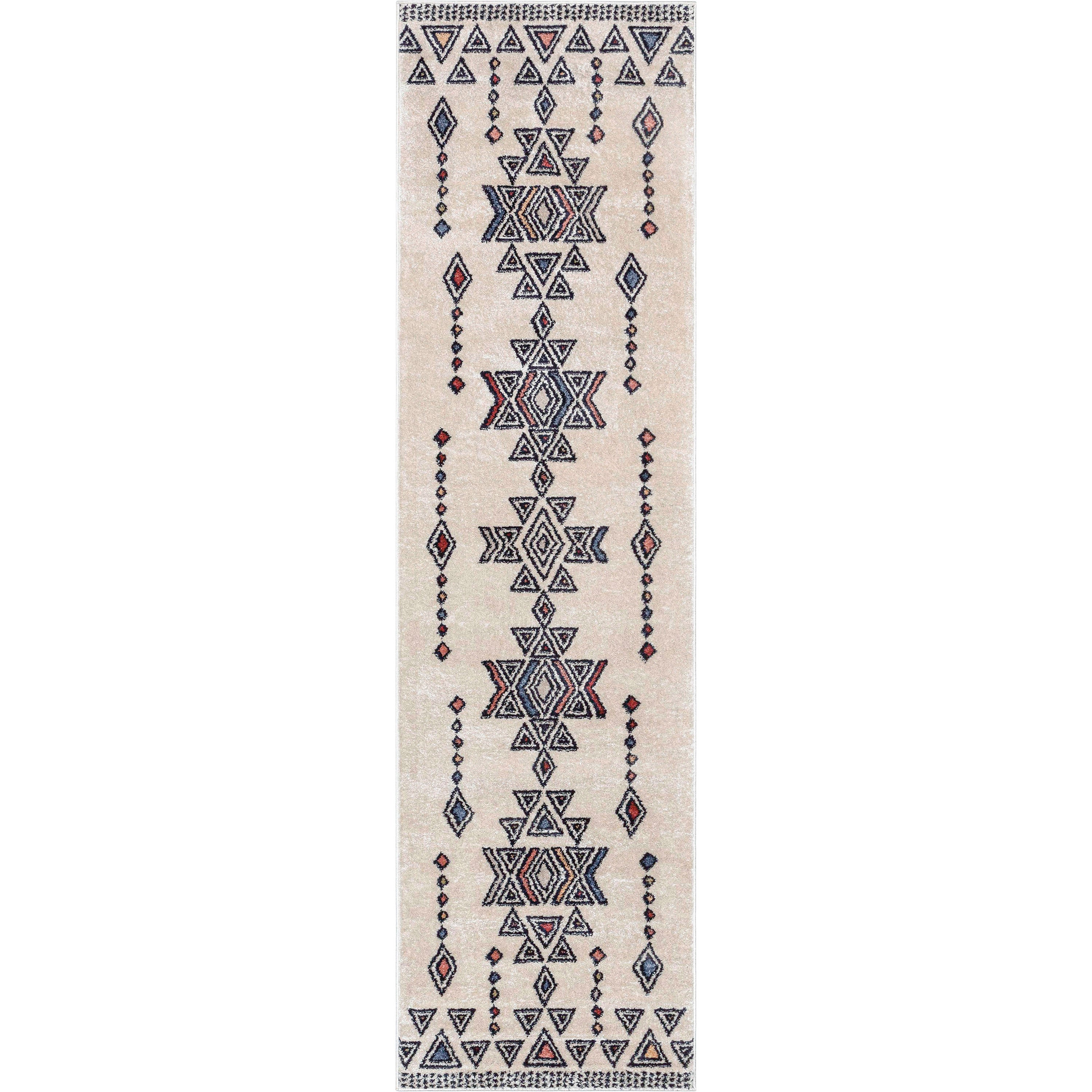 Huron Bohemian Vintage Tribal Beige Rug