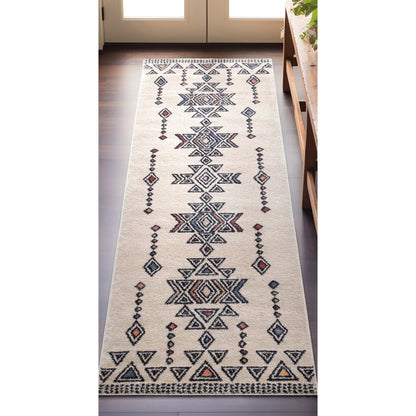 Huron Bohemian Vintage Tribal Beige Rug