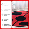 Miraculous Ladybug Miraculous Ladybug Symbol Red Area Rug by Well Woven