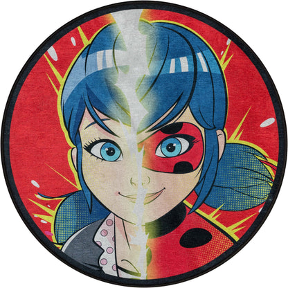 Miraculous Ladybug Double Face Red Area Rug by Well Woven