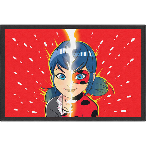 Miraculous Ladybug Double Face Red Area Rug by Well Woven