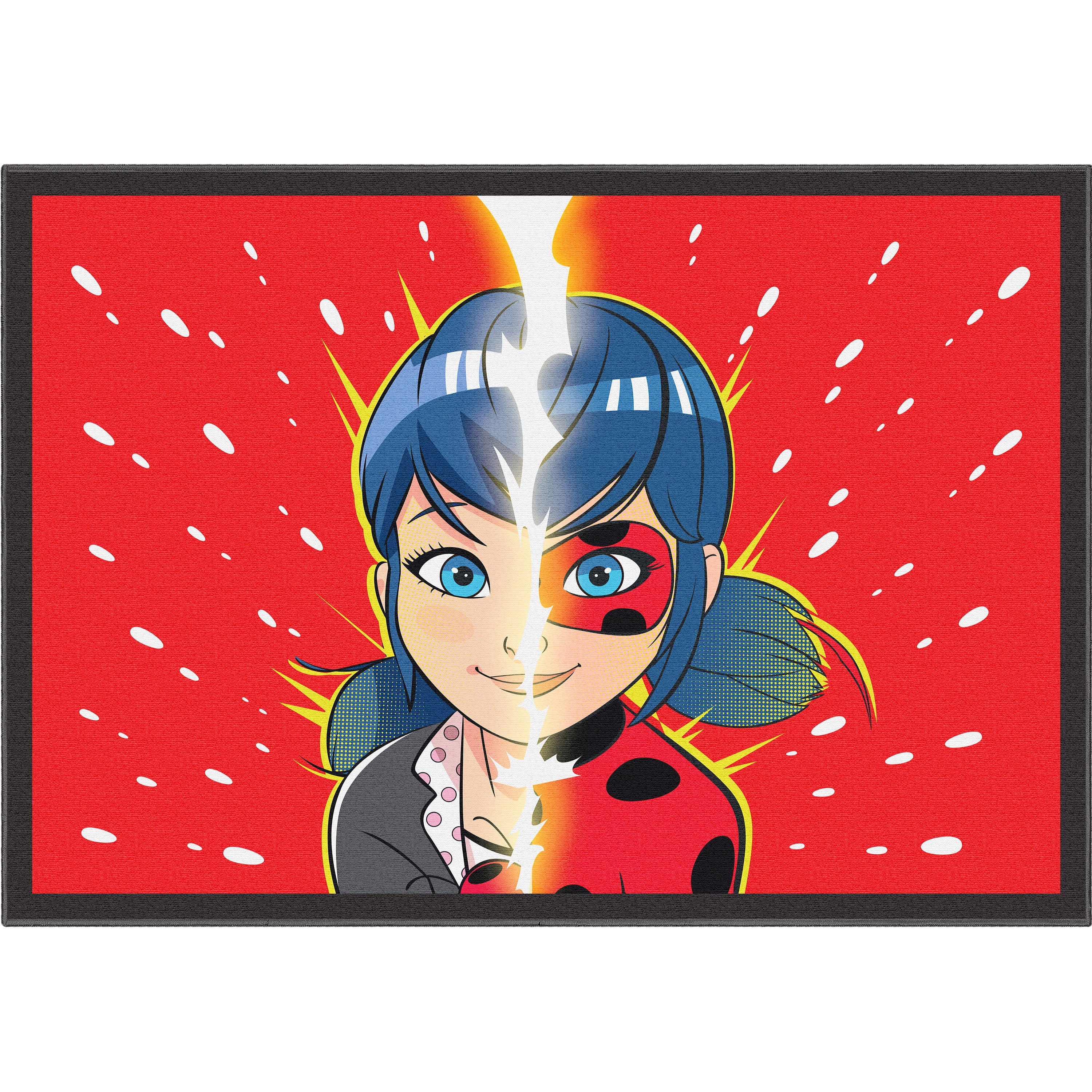 Miraculous Ladybug Double Face Red Area Rug by Well Woven