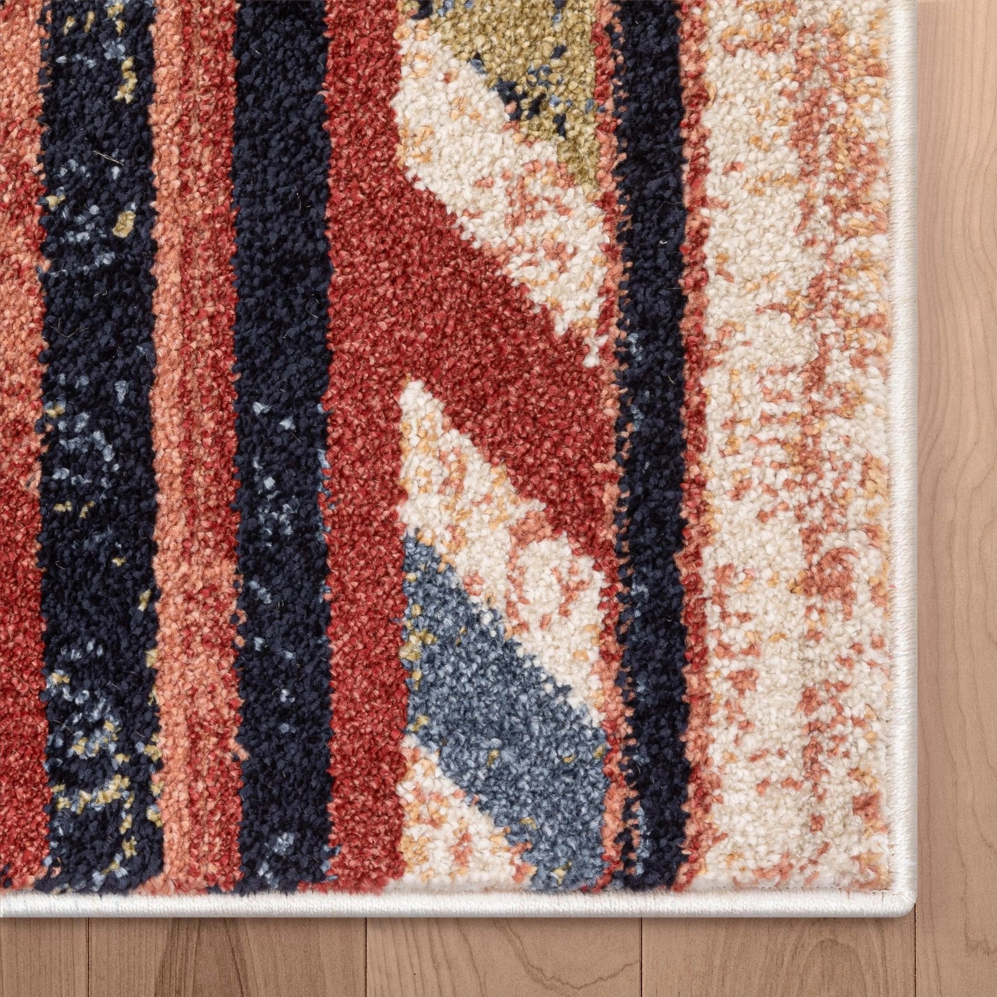 Lea Cream Traditional Southwestern Tribal Rug Well Woven