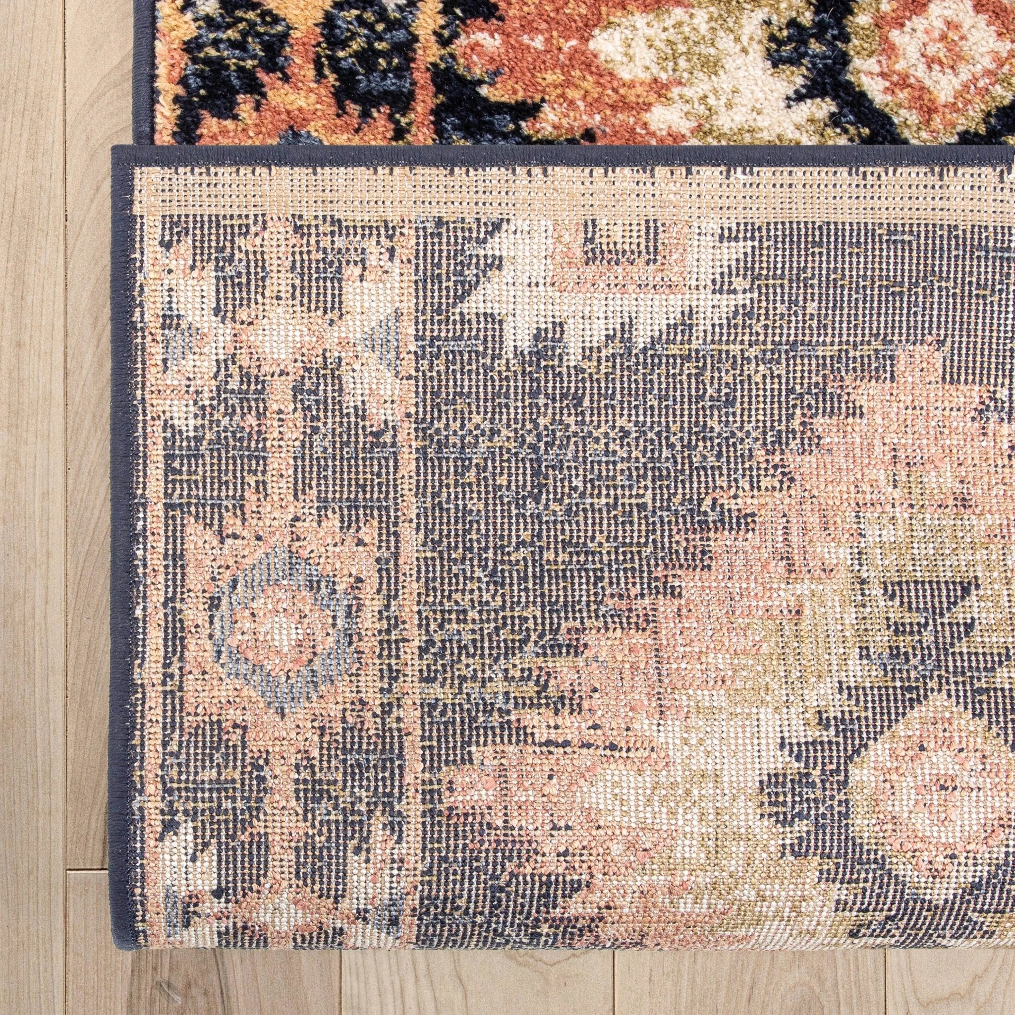 Custom Size Runner Lea Southwestern Tribal Blue Choose Your Width x Choose Your Length Hallway Runner Rug Well Woven