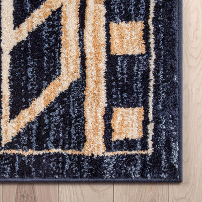 Canton Southwestern Tribal Bohemian Blue Rug