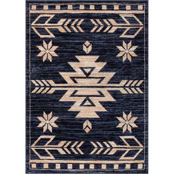 Canton Southwestern Tribal Bohemian Blue Rug