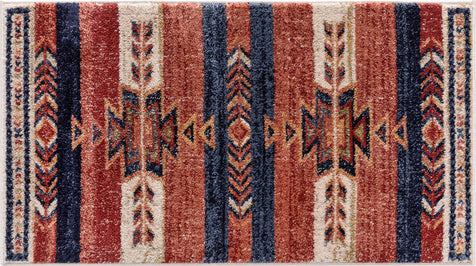 Dustin Southwestern Tribal Medallion Crimson Rug