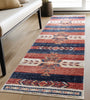 Dustin Southwestern Tribal Medallion Crimson Rug