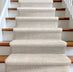 Custom Size Hallway & Stair Runner - Como Ivory Choose Your Width x Choose Your Runner Length- Made to Order Runner - Ultra-Soft,  Tweed Tonal Colors - Looped Pile