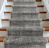 Custom Size Hallway & Stair Runner - Como Ivory Grey Choose Your Width x Choose Your Runner Length- Made to Order Runner - Ultra-Soft,  Tweed Tonal Colors - Looped Pile