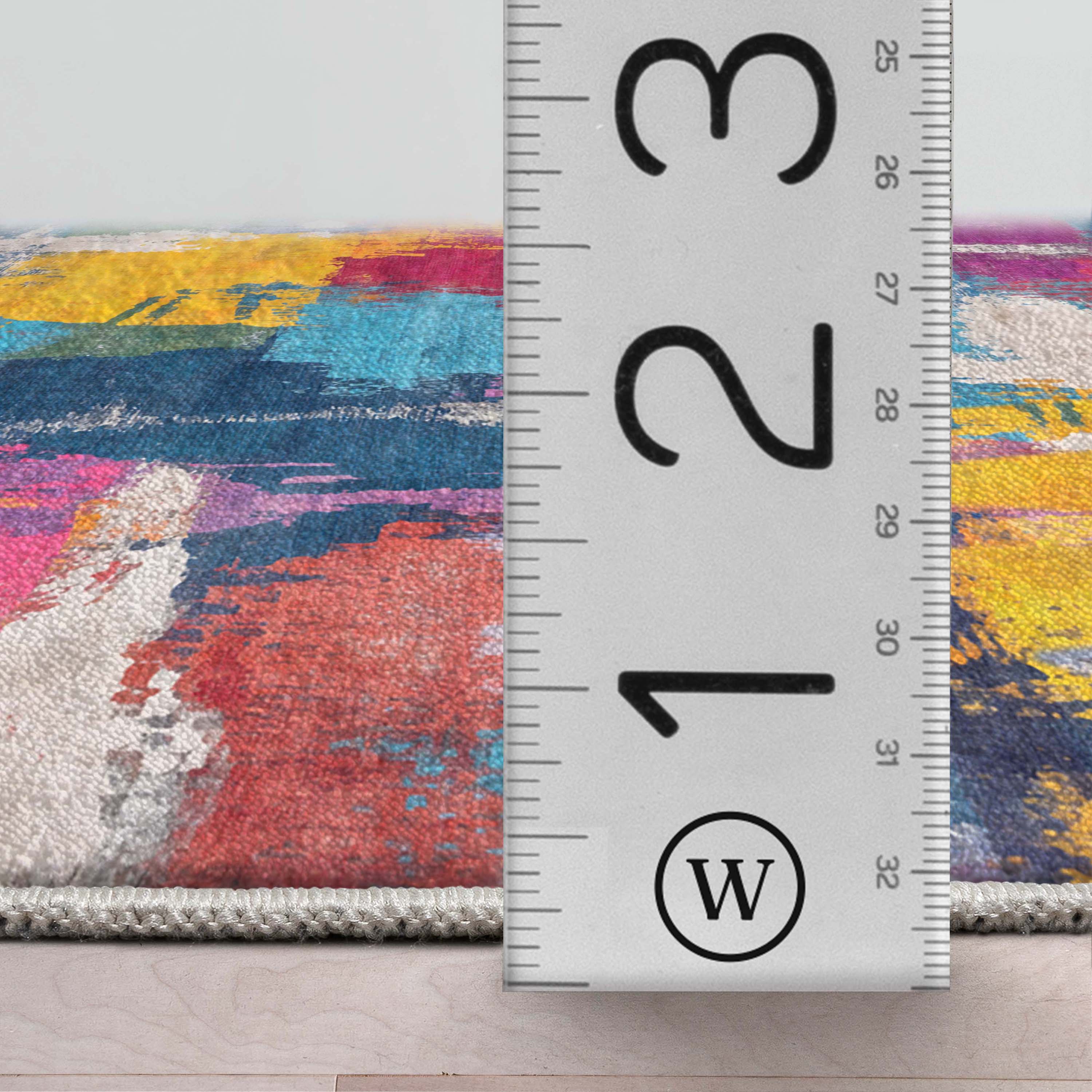 Apollo Marée Abstraite –  Abstract Marble Multicolor Rug